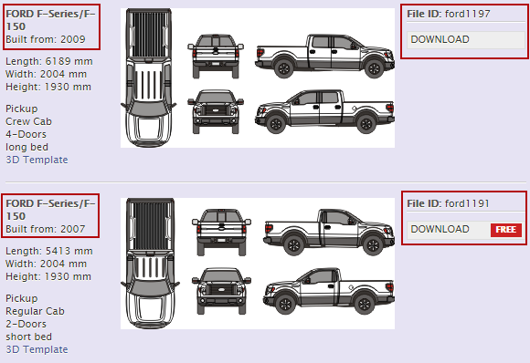 free vehicle template download search form