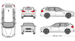 BMW X1 2016 Vehicle Template