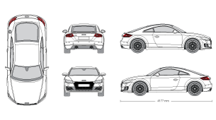 Audi TT 2015 Vehicle Template