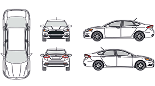 Ford Fusion 2012 Vehicle Template