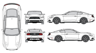 Ford Mustang Vehicle Template