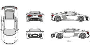 Audi R8 Vehicle Template