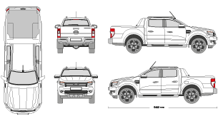Ford Ranger 2015 Vehicle Template