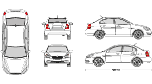 Hyundai Accent 2011 Vehicle Template