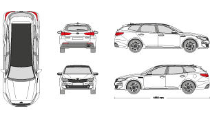 KIA Optima Sportswagon 2016 Vehicle Template