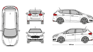 Ford C-Max 2015 Vehicle Template