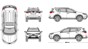 Toyota Rav 4 2016 Vehicle Template