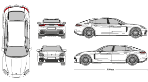PORSCHE Panamera 2017 Vehicle Template