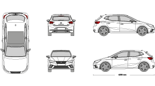 SEAT Ibiza 2017 Vehicle Template