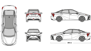 TOYOTA Mirai 2015 Vehicle Template
