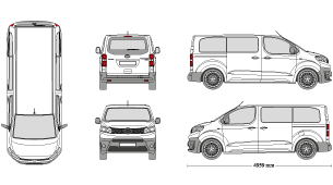 TOYOTA Proace Verso 2016 Vehicle Template
