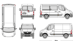 VAUXHALL Movano 2017 Vehicle Template