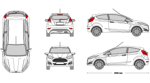 FORD Fiesta 2013 Vehicle Template