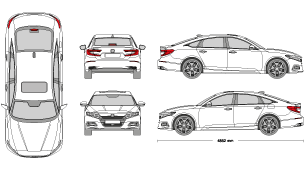 HONDA Accord 2017 Vehicle Template