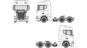 SCANIA S Highline 2017 Vehicle Template