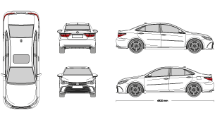 TOYOTA Camry 2017 Vehicle Template