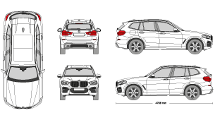BMW X3 2017 Vehicle Template