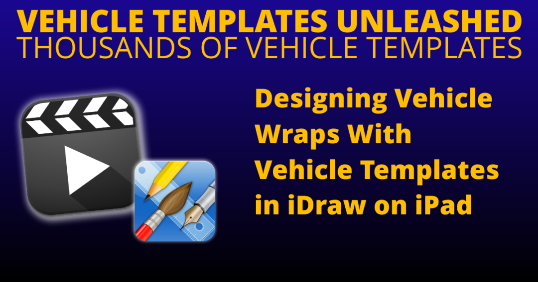Designing Vehicle Wraps With Vehicle Templates in iDraw on iPad Video Tutorial