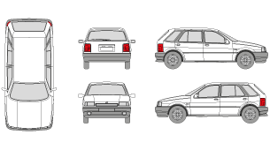 FIAT Tipo 1987 Vehicle Template