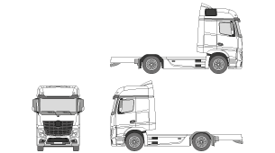 MERCEDES BENZ Actros Big Space 2011 Vehicle Template