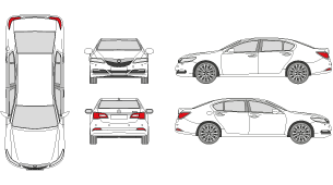 ACURA RLX 2013 Vehicle Template