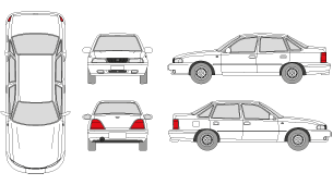DAEWOO Nexia 1995 Vehicle Template