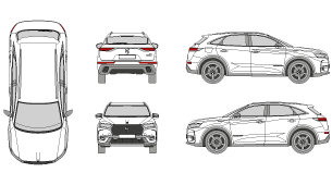 DS 7 Crossback 2018 Vehicle Template
