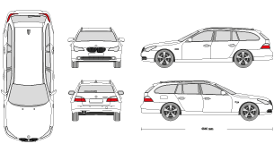 BMW 5er 2004 Vehicle Templates