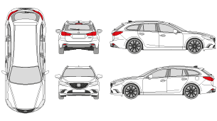 MAZDA 6 2018 Vehicle Templates