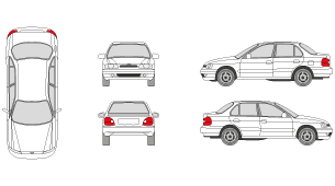 HYUNDAI Accent 1995 Vehicle Template