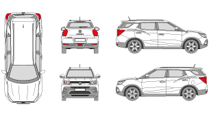 SSANGYONG XLV 2016 Vehicle Template