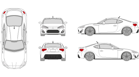 TOYOTA GT86 2012 Vehicle Template