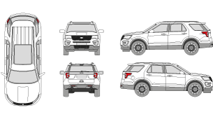 FORD Explorer 2016 Vehicle Template