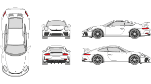 PORSCHE 911 GT3 2017 Vehicle Template