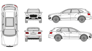 BENTLEY Bentayga 2016 Vehicle Template