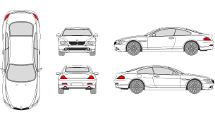 BMW 6er 2018 Vehicle Template