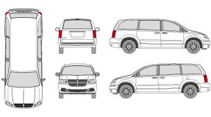 DODGE Caravan 2011 Vehicle Template
