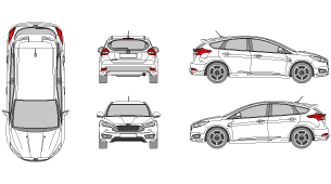 FORD Focus 2018 Vehicle Template