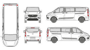 FORD Tourneo Custom 2018 Vehicle Template