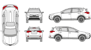 TOYOTA Rav 4 2016 Vehicle Template