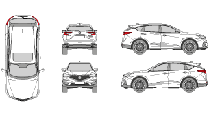 ACURA RDX 2018 Vehicle Template