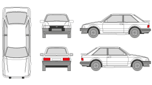 FORD Escort 1980 Vehicle Template