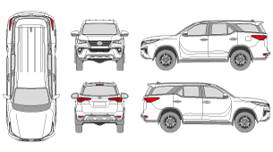 TOYOTA Fortuner 2015 Vehicle Template