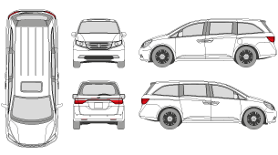 HONDA Odyssey 2013 Vehicle Template