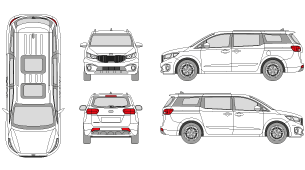 KIA Sedona 2015 Vehicle Template