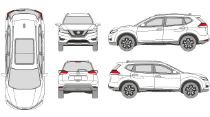 NISSAN Rogue 2018 Vehicle Template