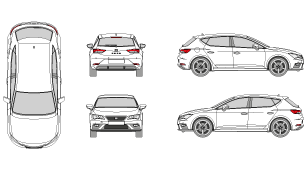 SEAT Leon 2017 Vehicle Template