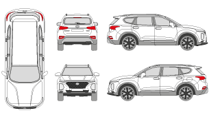 HYUNDAI Santa Fe 2018 Vehicle Template