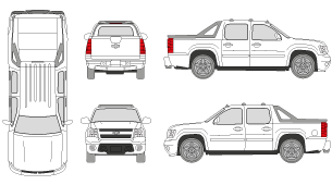 CHEVROLET Avalanche 2007 Vehicle Template