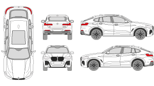 BMW X4 2018 Vehicle Template